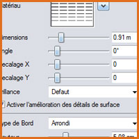 Exemple de propriétés du logiciel 3D n°2